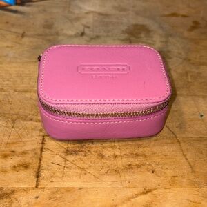 Coach Pink Leather Case